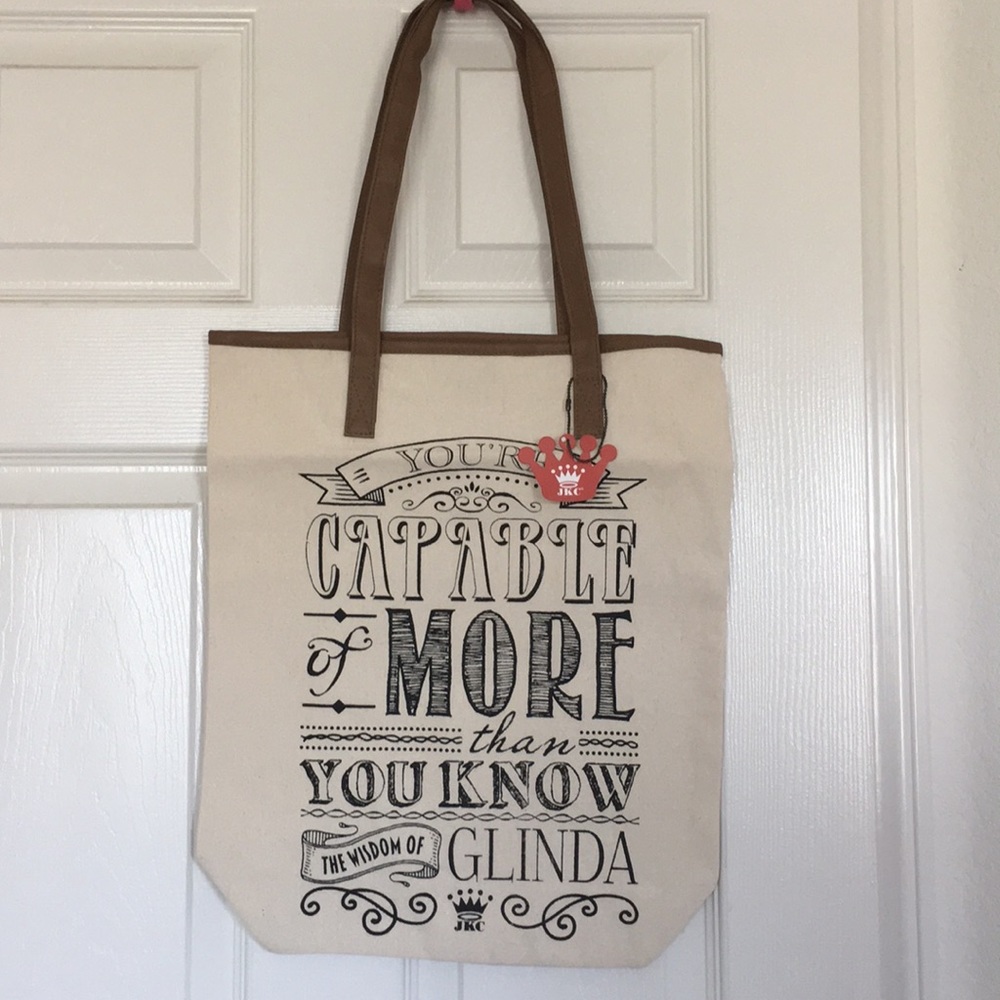 NWT The Wisdom of Glinda Canvas Tote